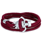 Burgundy Sea Turtle Cord Bracelet