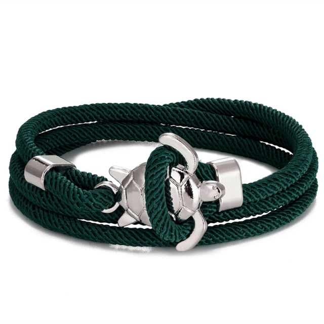 Green Sea Turtle Cord Bracelet