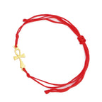Bracelet Croix d'Ankh Egypte rouge