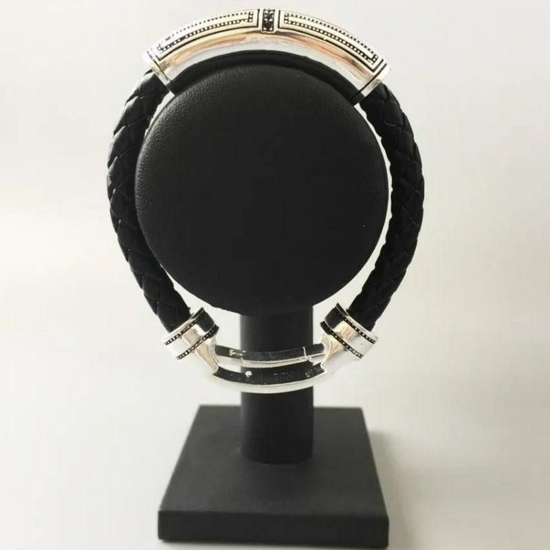 Rustic Cross Leather Bracelet - Exception®