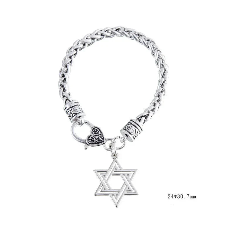 Bracelet cubain avec l'étoile de David symbolique juive