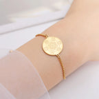 Metatron's Cube Protection Bracelet gold