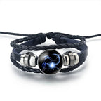 Leather Bracelet Zodiac Sign 12 Constellations Capricorn