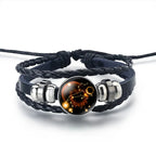 Leather Bracelet Zodiac Sign 12 Constellations Leo