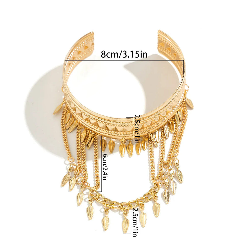 Women's Arm Bracelet with Feathers