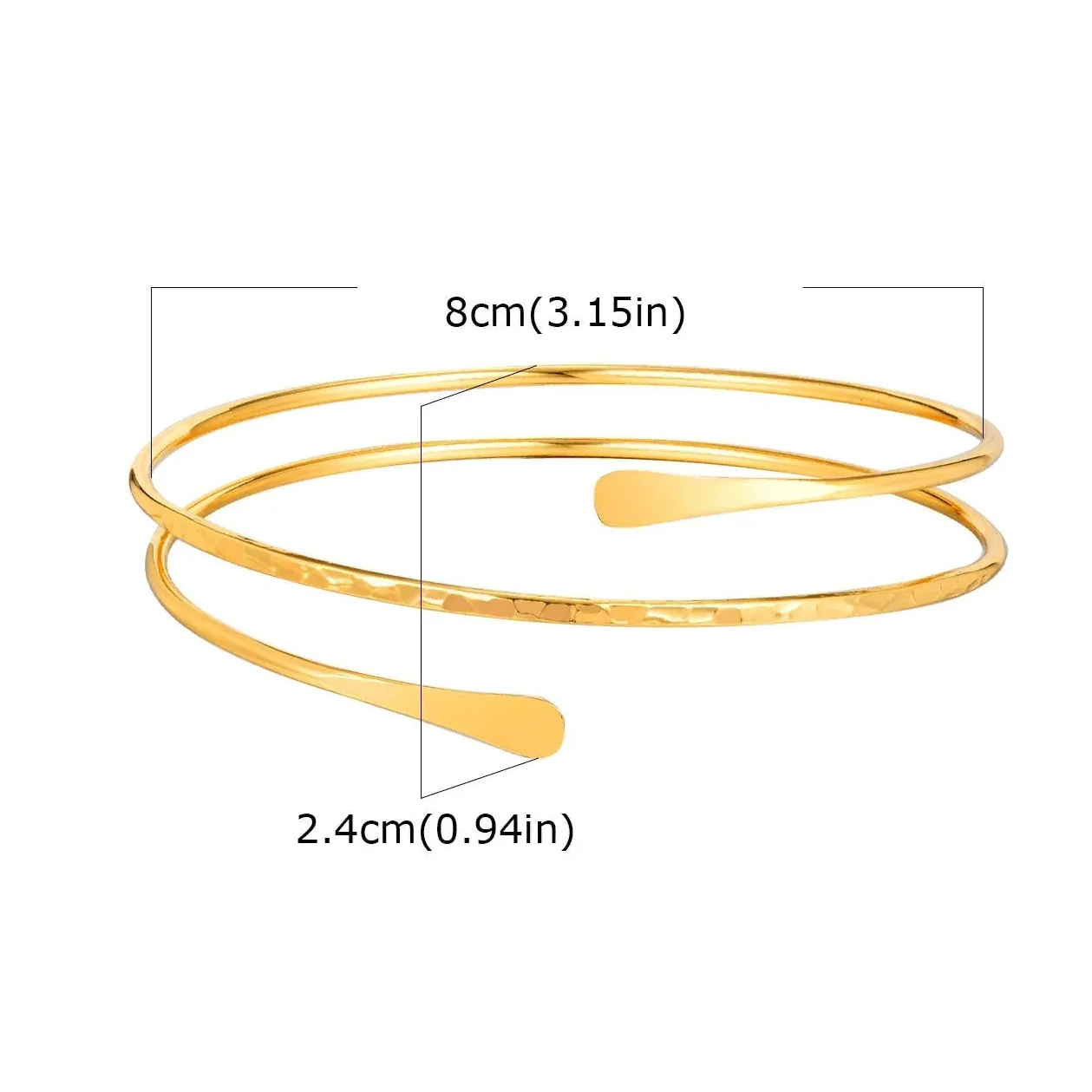 Bracelet de bras pour femme - chaîne de biceps fine