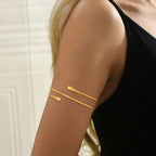 Bracelet de bras pour femme - chaîne de biceps fine or