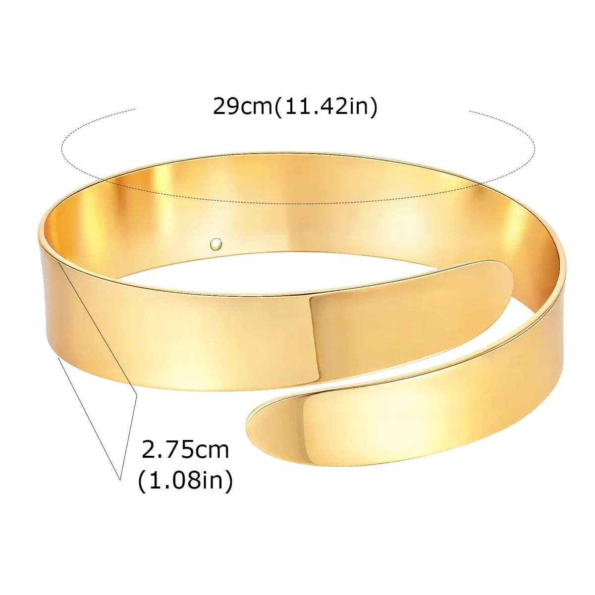 Bracelet de bras pour femme doré - chaîne de biceps