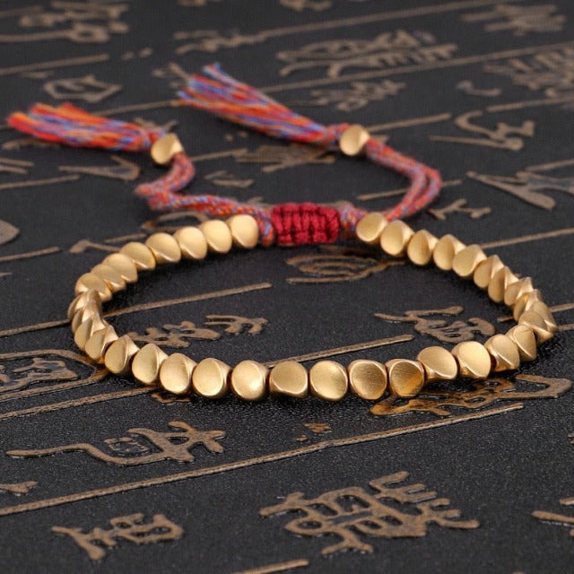 Tibetan Gold Luck Bracelet