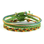 Tibetan Lucky Braided Bracelet 9 Green Colors