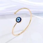 Charm Bracelet Against the Evil Eye Turkish Blue Gold