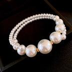 White Pearl Charm Bracelet