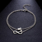 Personalized Silver Anklet for Women