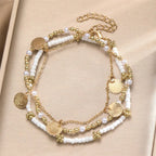 Bracelet de Cheville avec Perles coquillages
