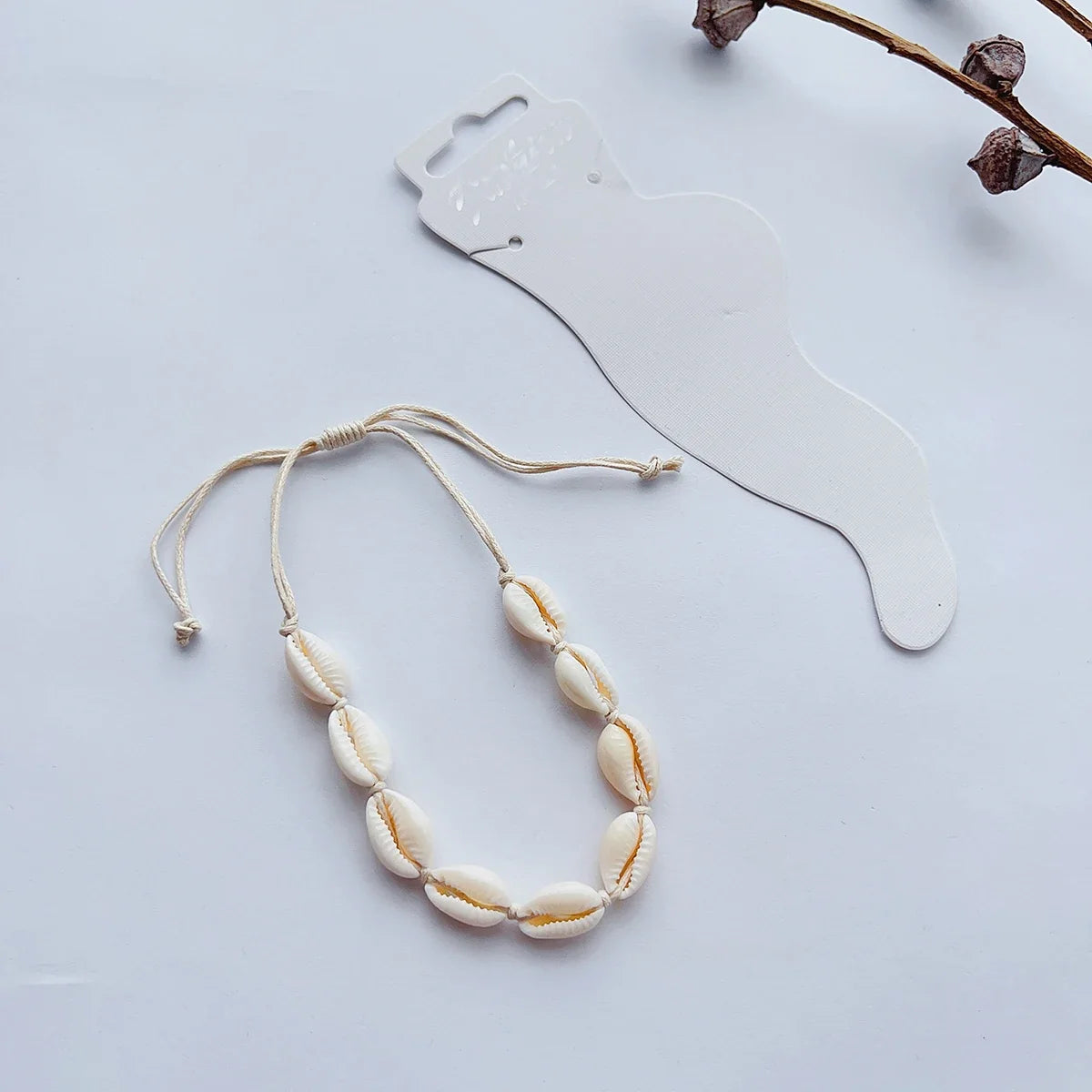Bracelet de cheville coquillage Cauri pour femme