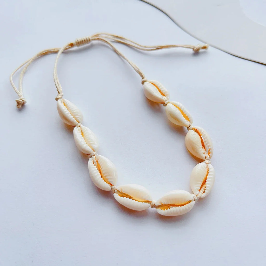 Bracelet de cheville coquillage Cauri pour femme