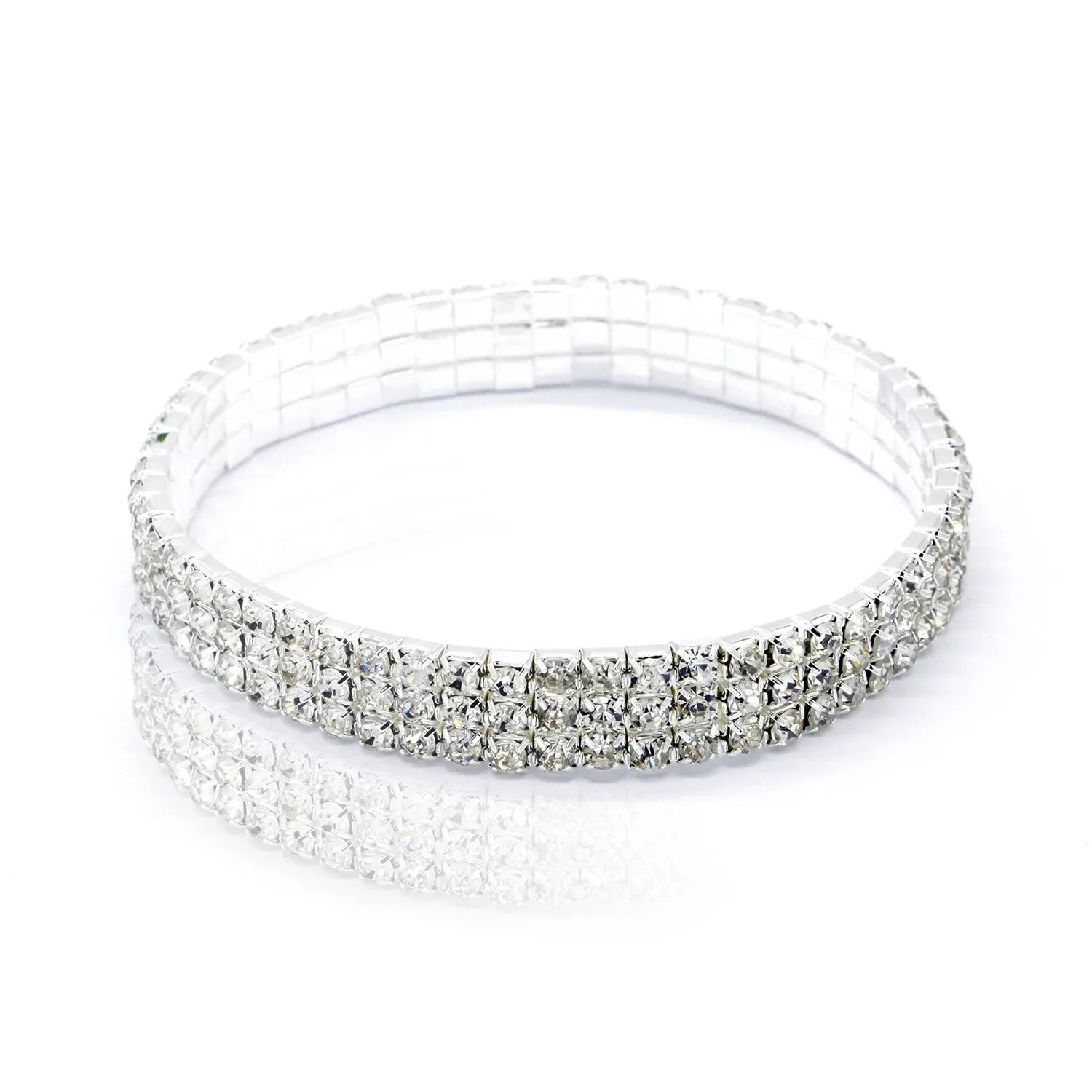 Bracelet de cheville en strass pour femme