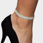 Women's rhinestone anklet 