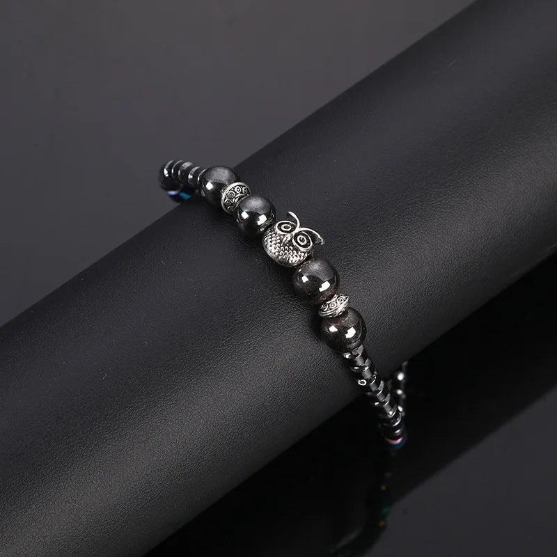 Bracelet de cheville hibou pour femme