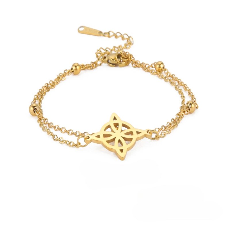 Gold Witch's Knot Anklet