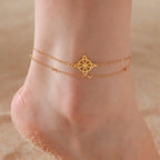 Gold Witch's Knot Anklet