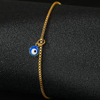 Gold Blue Eye Anklet