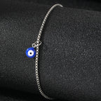 Silver Blue Eye Anklet