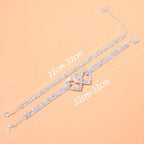 Bracelet de cheville "petit coeur" pour femme