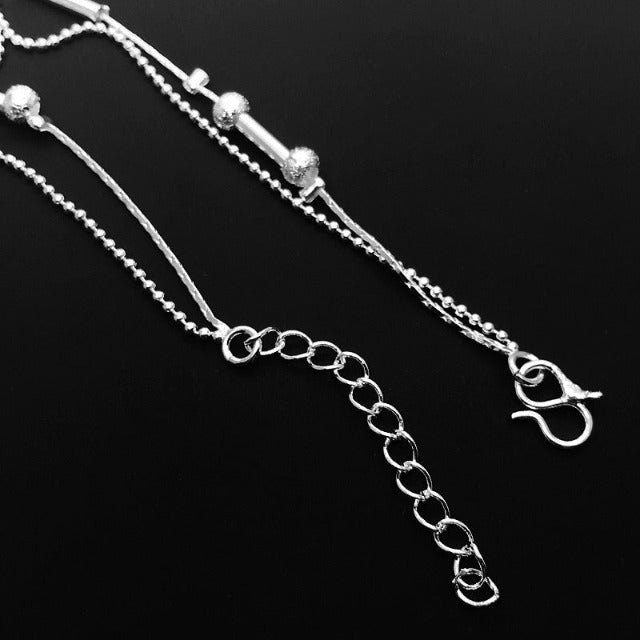 Silver Ankle Bracelet for Women