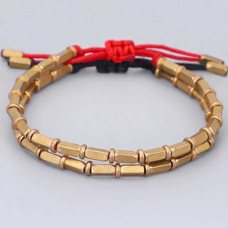 Vintage Tibetan Buddhist Red ID Bracelet