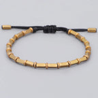 Bracelet Gourmette Vintage Bouddhiste Tibétain noir