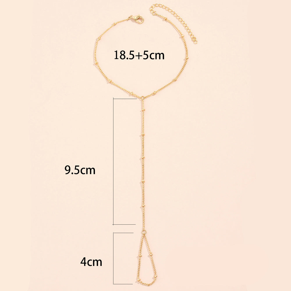 Women's Hand Chain Jewelry Bracelet Hand & Finger