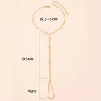 Bracelet de Main Bijou Chaîne Main & Doigt Femme