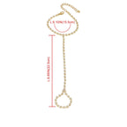 Rhinestone Hand Bracelet Women's Jewelry Gold Hand & Finger Chain