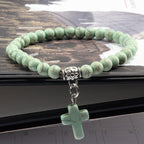 Pearl Bracelet with Cross