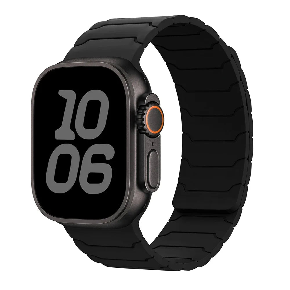 Bracelet de remplacement aimanté pour Apple Watch noir