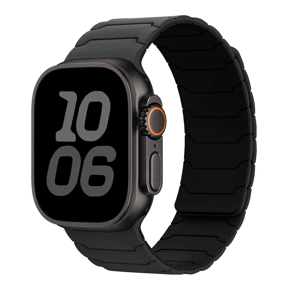 Bracelet de remplacement aimanté pour Apple Watch noir