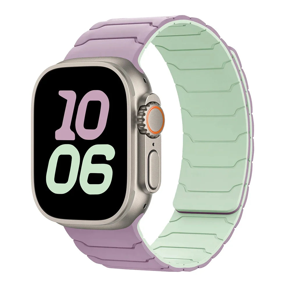 Bracelet de remplacement aimanté pour Apple Watch violet