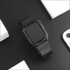 Bracelet de remplacement en acier inoxydable pour Apple Watch noir