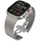 Bracelet de remplacement en acier inoxydable pour Apple Watch argent