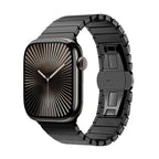 Bracelet de remplacement en acier inoxydable pour Apple Watch noir