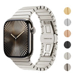 Bracelet de remplacement en acier inoxydable pour Apple Watch argent