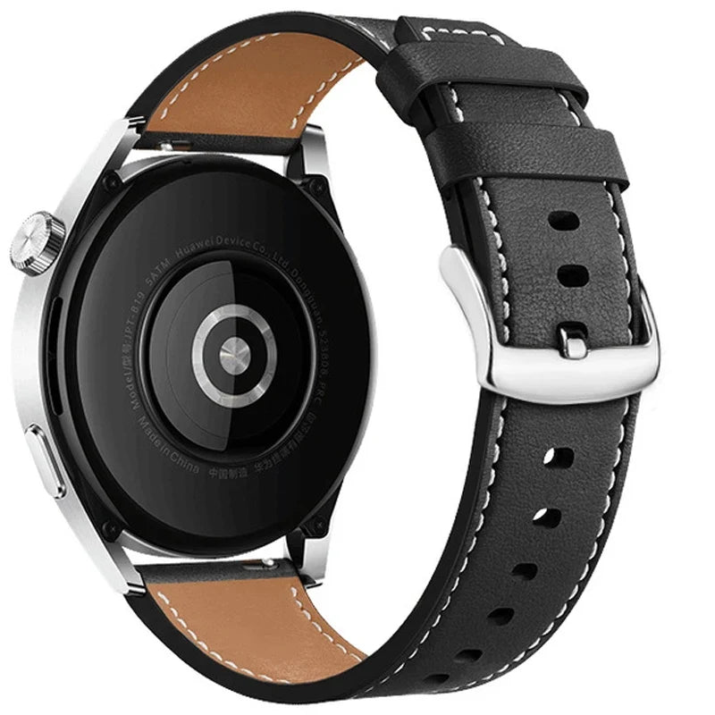 Bracelet de remplacement en cuir pour Google Pixel Watch 1, 2, 3, 4, 41mm, 45mm noir
