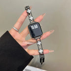 Bracelet de remplacement pour Apple Watch - design trèfle noir