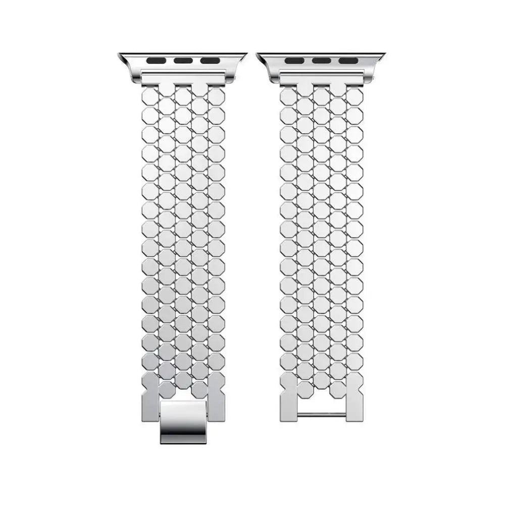 Bracelet de remplacement pour Apple Watch en acier inoxydable - pour femme argent