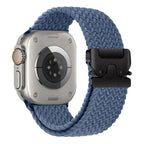 Bracelet de remplacement pour Apple Watch en corde de parachute bleu