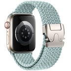 Bracelet de remplacement pour Apple Watch en corde de parachute cyan