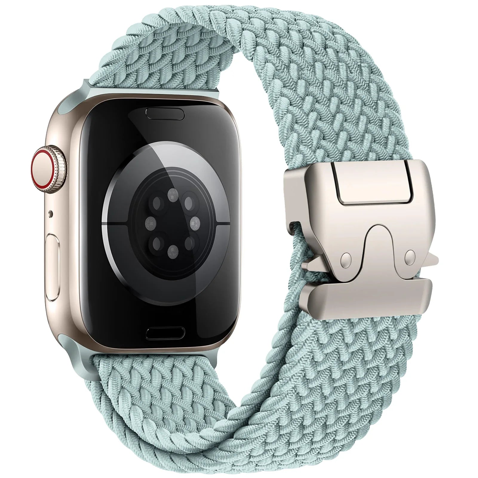 Bracelet de remplacement pour Apple Watch en corde de parachute cyan