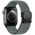 Bracelet de remplacement pour Apple Watch en corde de parachute gris