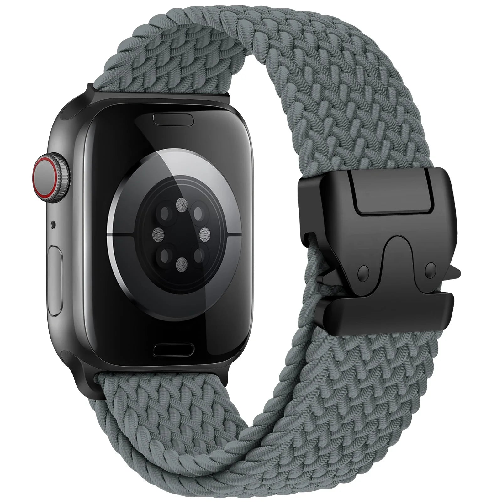Bracelet de remplacement pour Apple Watch en corde de parachute gris